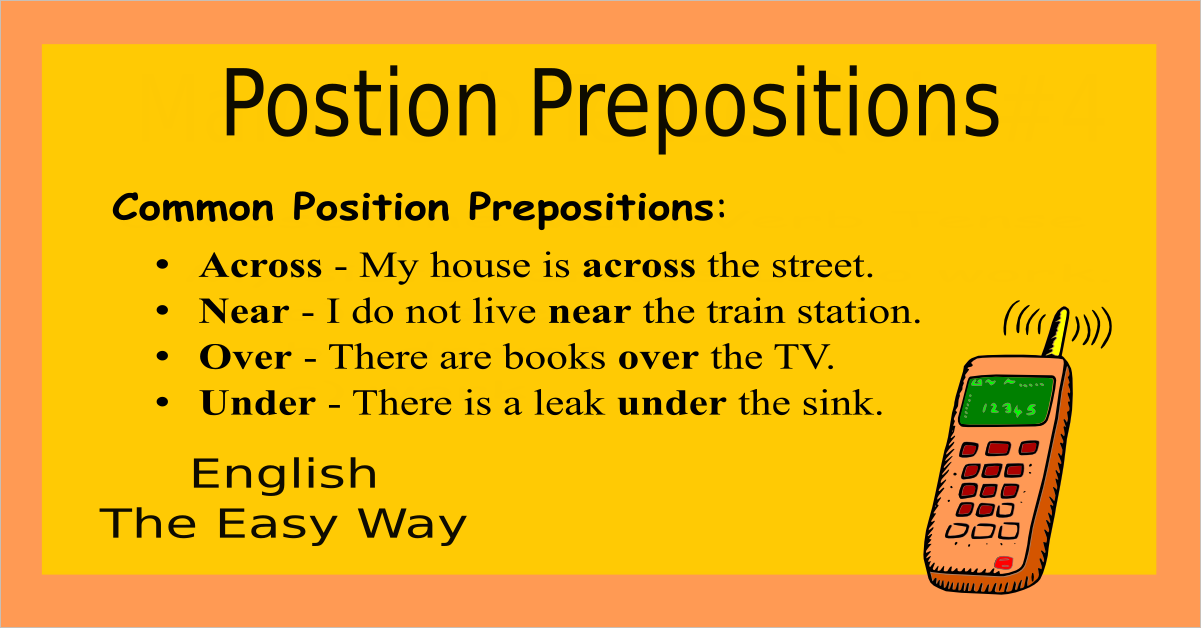 Prepositions of position Diagram